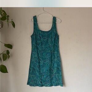 No Boundaries Turquoise Paisley Dress